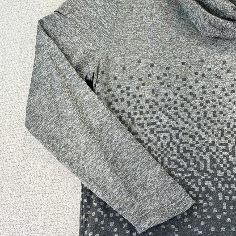 Nike Lebron MVP Hooded Shooter Shirt Mens Large Gray Long Sleeve Performance Gym - Picture 8 of 16